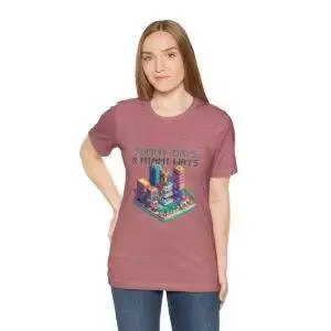 Sunny Days / Men's Miami Pixel T-shirt - Imagen 53