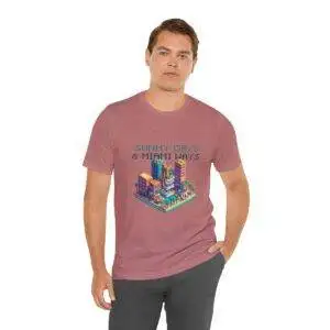 Sunny Days / Men's Miami Pixel T-shirt - Imagen 54