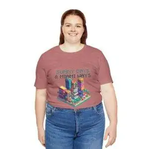 Sunny Days / Men's Miami Pixel T-shirt - Imagen 55