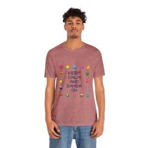 Keep Calm and Samba on / Men's Miami Pixel T-shirt - Imagen 49