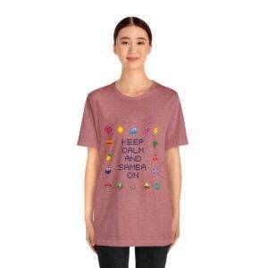 Keep Calm and Samba on / Men's Miami Pixel T-shirt - Imagen 52