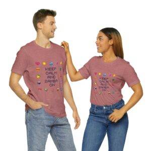 Keep Calm and Samba on / Men's Miami Pixel T-shirt - Imagen 58